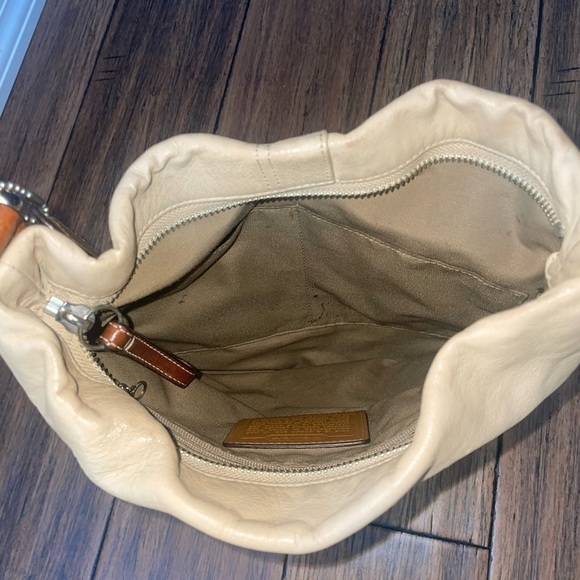 Vintage coach bag shoulder bag adjustable strap purse neutral minimalist - Picture 11 of 14